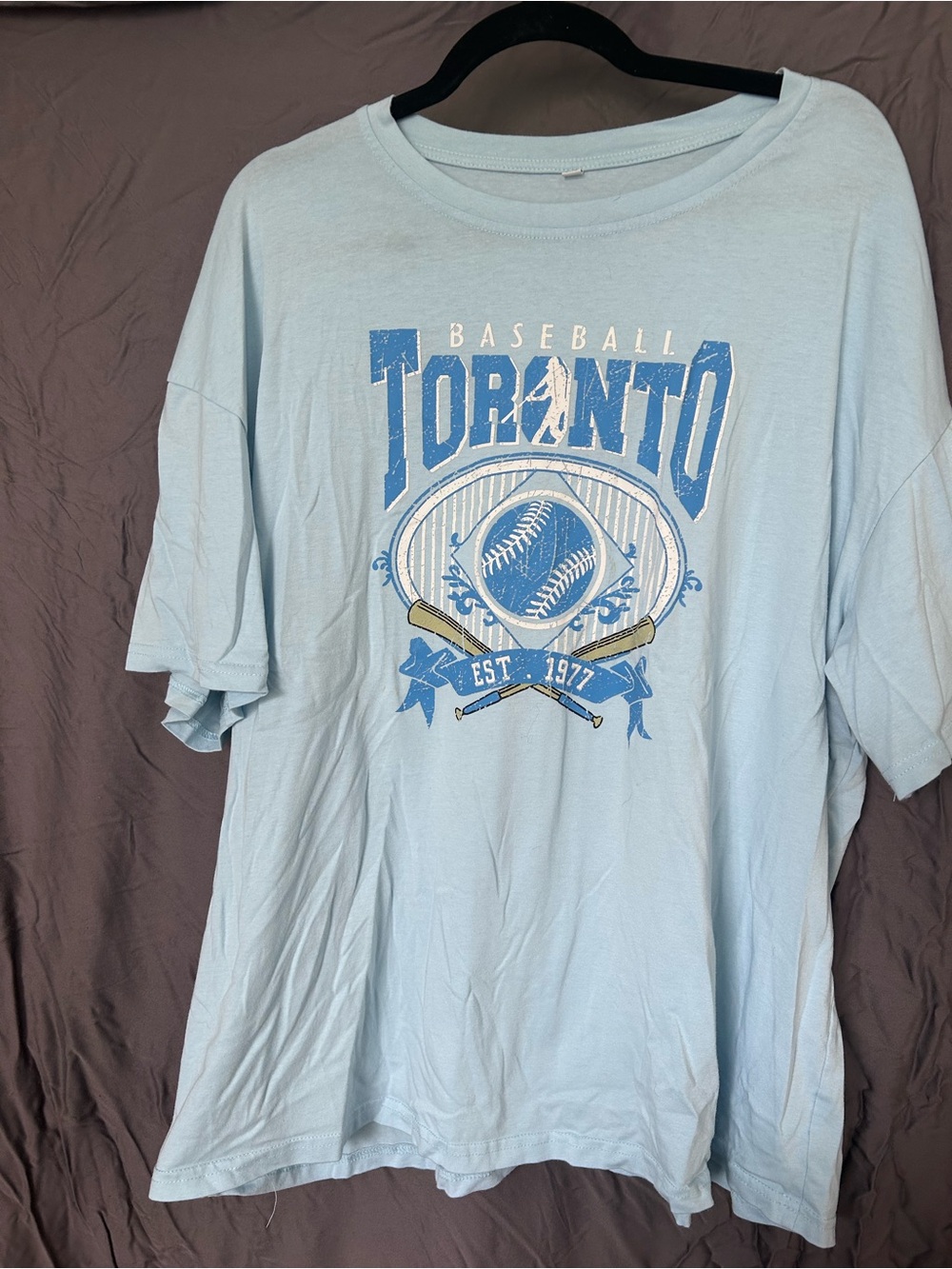Toronto Baseball Graphic Tee - Light Blue